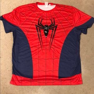 Dry-fit feel Spider-Man shirt
